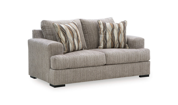 Modern Heritage Lofwood Fabric Upholstered Loveseat-Jennifer