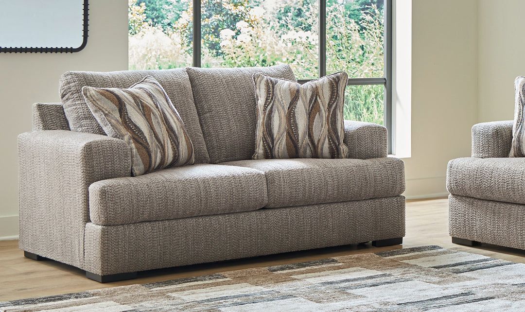 Modern Heritage Lofwood Fabric Upholstered Loveseat-Jennifer