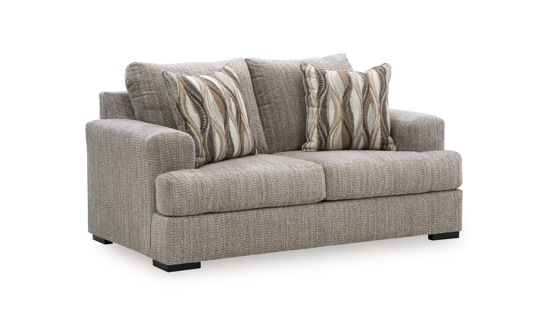 Modern Heritage Lofwood Fabric Upholstered Loveseat-Jennifer