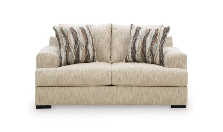 Modern Heritage Lofwood Fabric Upholstered Loveseat-Jennifer