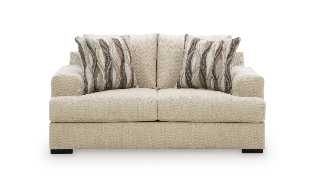 Modern Heritage Lofwood Fabric Upholstered Loveseat-Jennifer