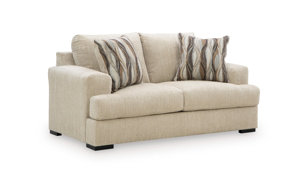 Modern Heritage Lofwood Fabric Upholstered Loveseat-Jennifer