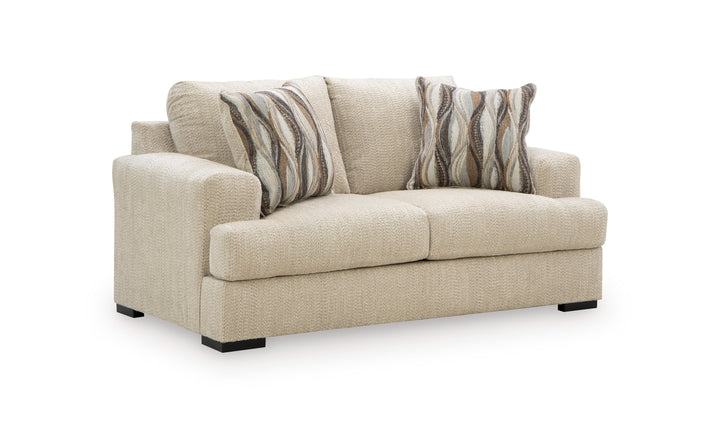 Modern Heritage Lofwood Fabric Upholstered Loveseat-Jennifer