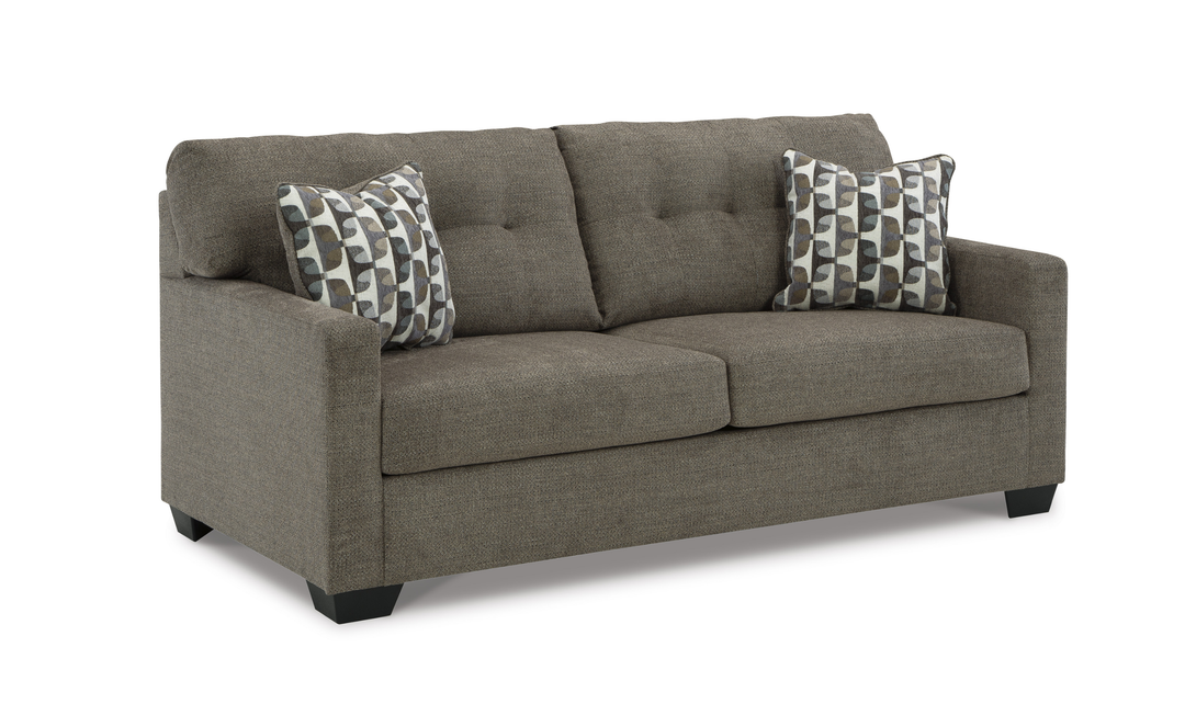 Modern Heritage Mahoney 2-Seater Fabric Full Sofa Sleeper With Accent Pillows