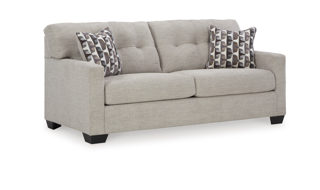 Modern Heritage Mahoney 2-Seater Fabric Full Sofa Sleeper With Accent Pillows