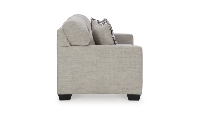 Modern Heritage Mahoney 2-Seater Fabric Full Sofa Sleeper With Accent Pillows
