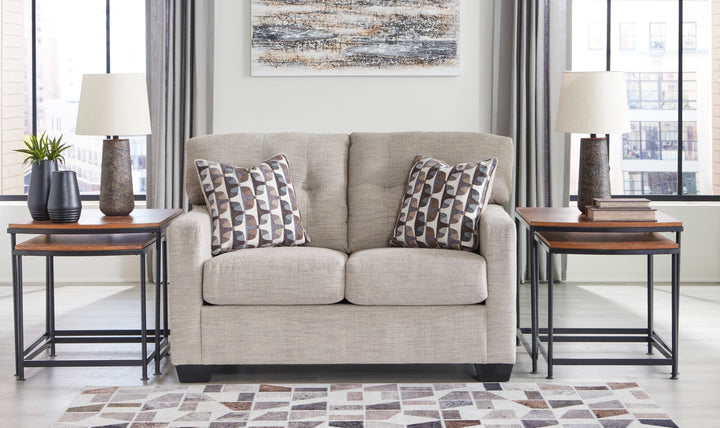 Modern Heritage Mahoney Fabric Loveseat-Jennifer Furniture