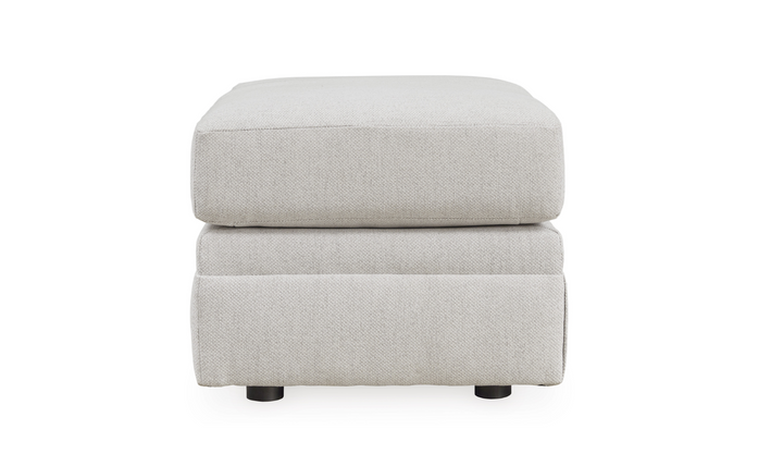 Modern Heritage Maitelynn Chalk Fabric Ottoman-Jennifer Furniture