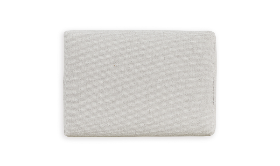 Modern Heritage Maitelynn Chalk Fabric Ottoman-Jennifer Furniture