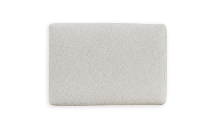 Modern Heritage Maitelynn Chalk Fabric Ottoman-Jennifer Furniture
