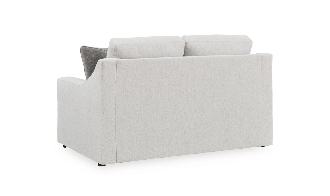 Modern Heritage Maitelynn Fabric Loveseat In Chalk-jennifer Furniture
