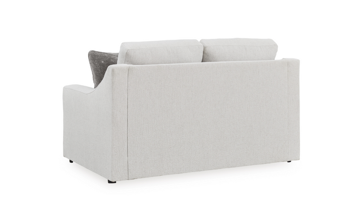 Modern Heritage Maitelynn Fabric Loveseat In Chalk-jennifer Furniture