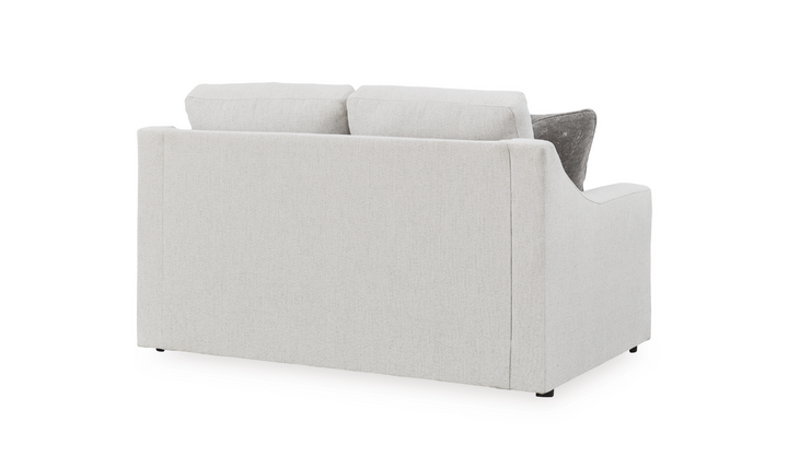 Modern Heritage Maitelynn Fabric Loveseat In Chalk-jennifer Furniture
