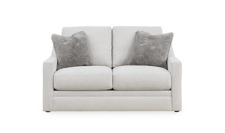 Modern Heritage Maitelynn Fabric Loveseat In Chalk-jennifer Furniture