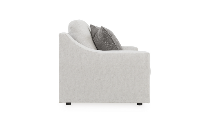 Modern Heritage Maitelynn Fabric Loveseat In Chalk-jennifer Furniture