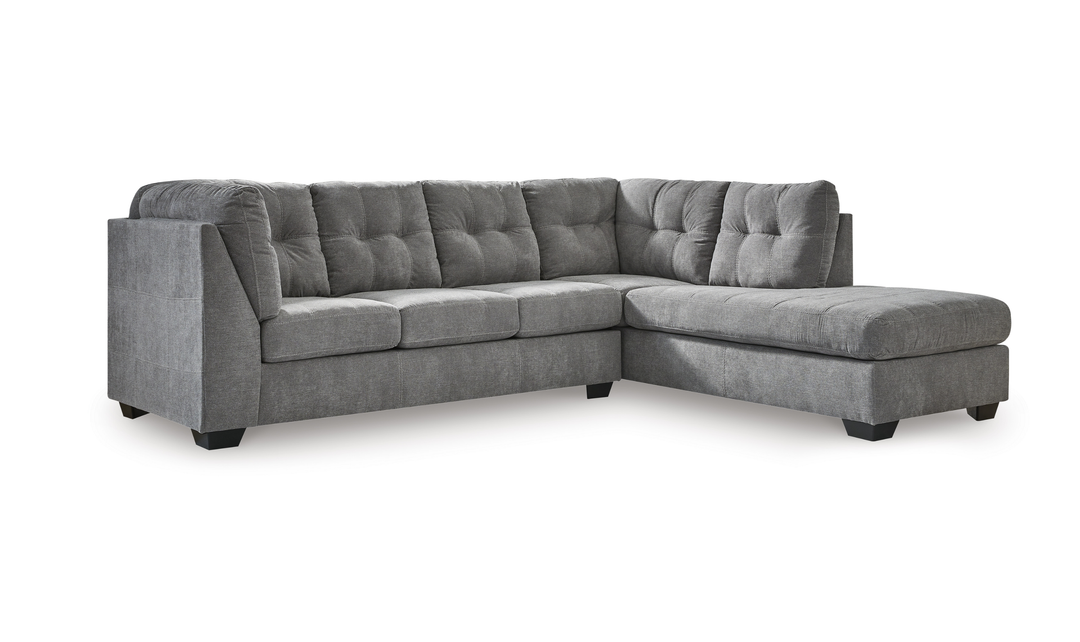 Modern Heritage Marleton 2-Piece Fabric Full Sleeper Sectional with Chaise
