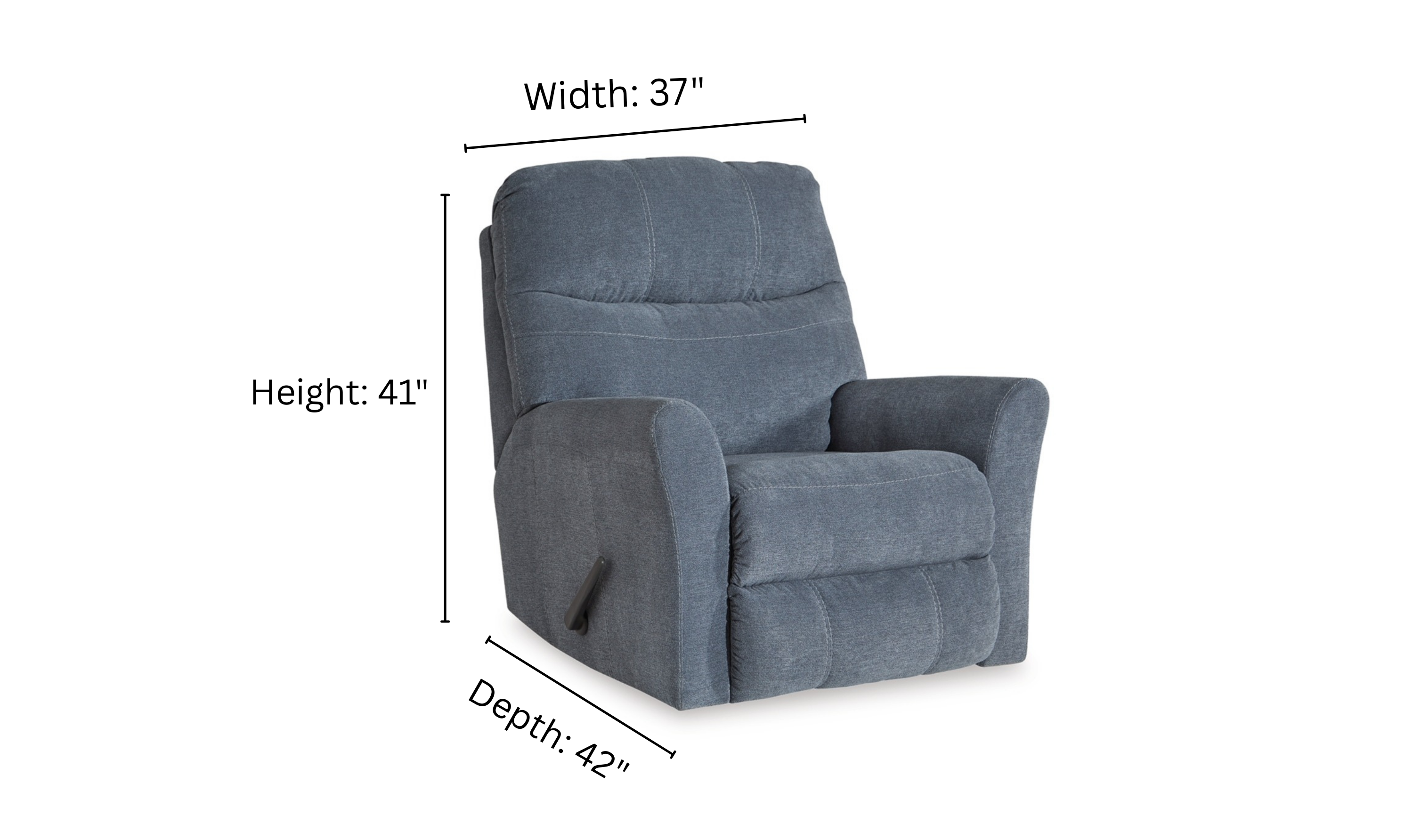 Modern Heritage Marleton Rocker Recliner with One-Pull Reclining Mechanism