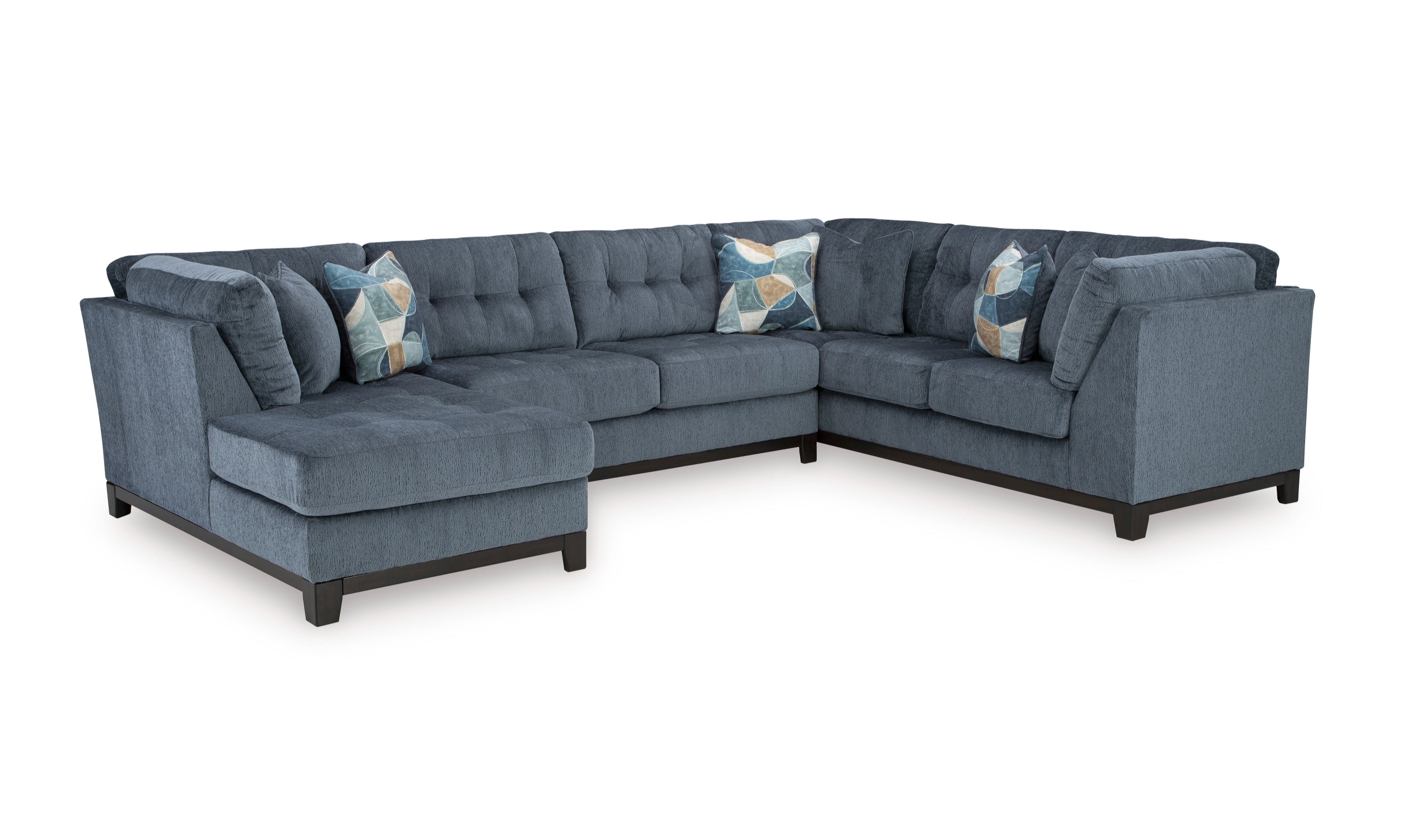 Modern Heritage Maxon Place 3-Piece Sectional with Chaise-Jennifer Furniture