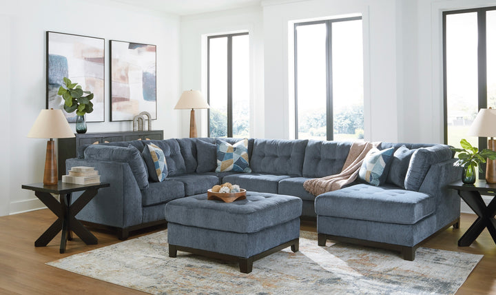 Modern Heritage Maxon Place 3-Piece Sectional with Chaise-Jennifer Furniture