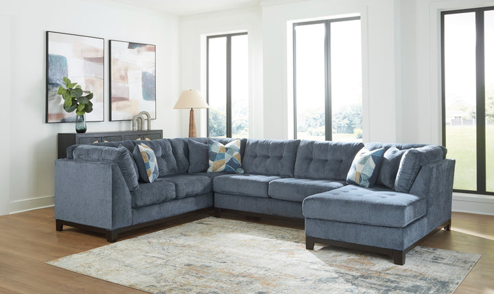 Modern Heritage Maxon Place 3-Piece Sectional with Chaise-Jennifer Furniture