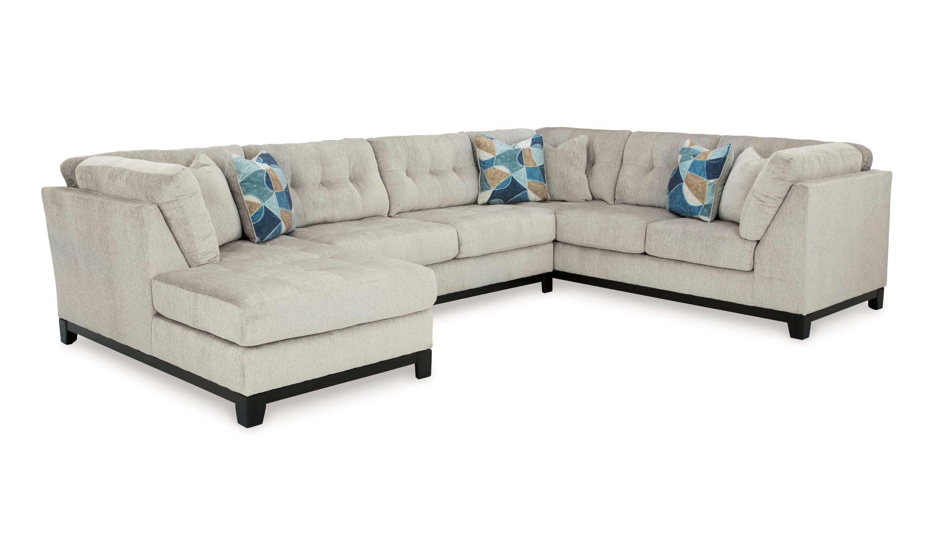 Modern Heritage Maxon Place 3-Piece Sectional with Chaise-Jennifer Furniture