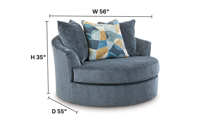 Modern Heritage Maxon Place Oversized Swivel Accent Chair-Jennifer Furniture
