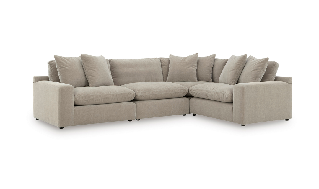 Modern Heritage Maxton Heights 4-Piece Sectional Sofa-Jennifer