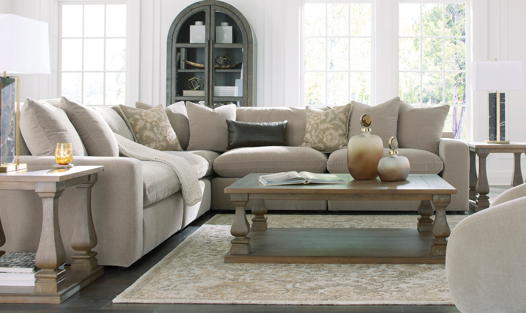 Modern Heritage Maxton Heights 4-Piece Sectional Sofa-Jennifer