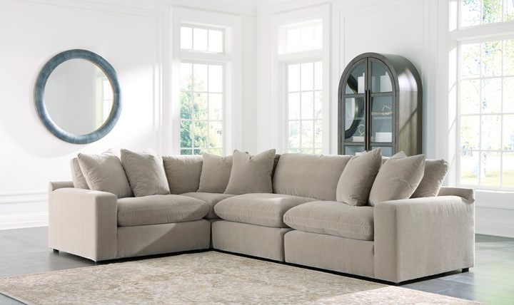 Modern Heritage Maxton Heights 4-Piece Sectional Sofa-Jennifer