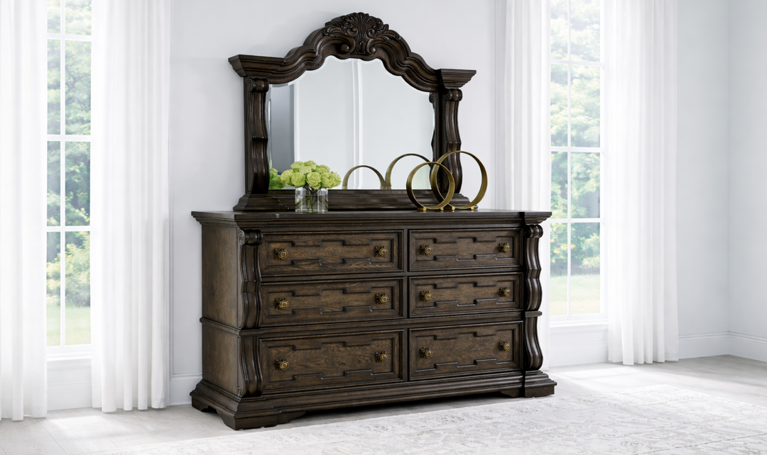 Modern Heritage Maylee Dark Brown Bed Room Set-Jennifer Furniture