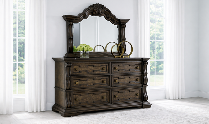 Modern Heritage Maylee Dark Brown Bed Room Set-Jennifer Furniture