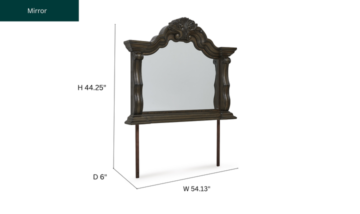 Modern Heritage Maylee 5-Piece Dark Brown Wooden Bedroom Set