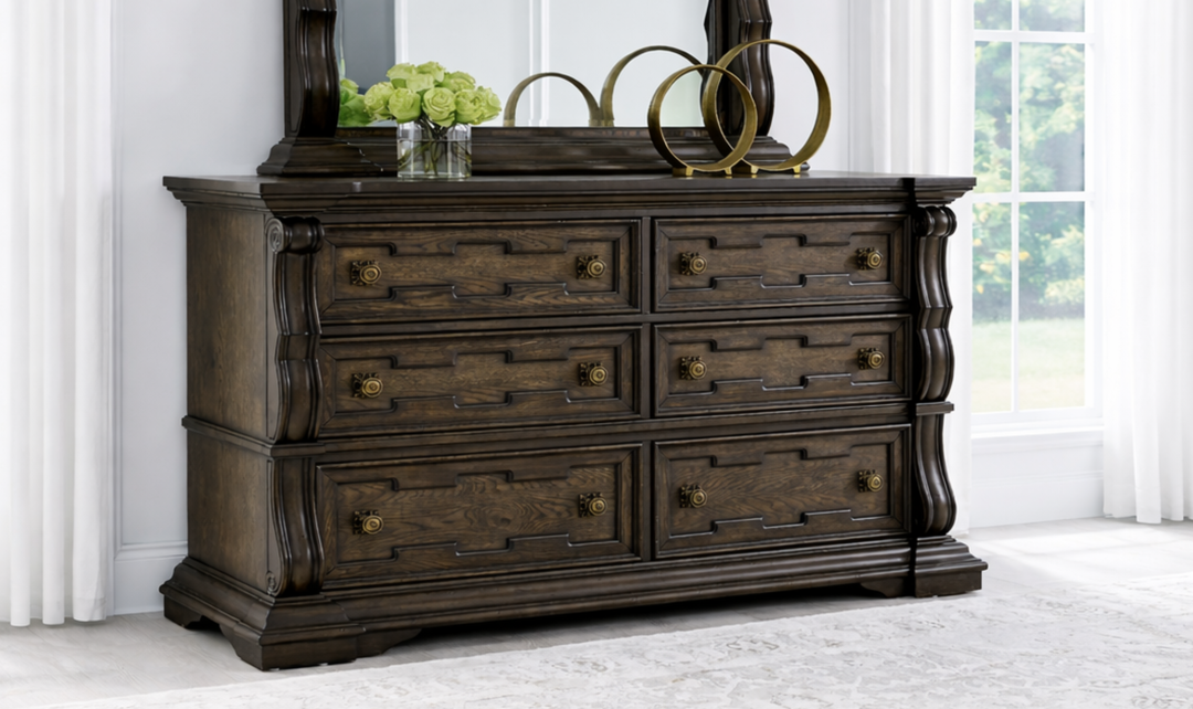 Modern Heritage Maylee 5-Piece Dark Brown Wooden Bedroom Set