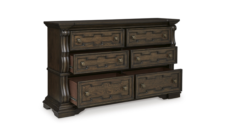 Modern Heritage Maylee 5-Piece Dark Brown Wooden Bedroom Set