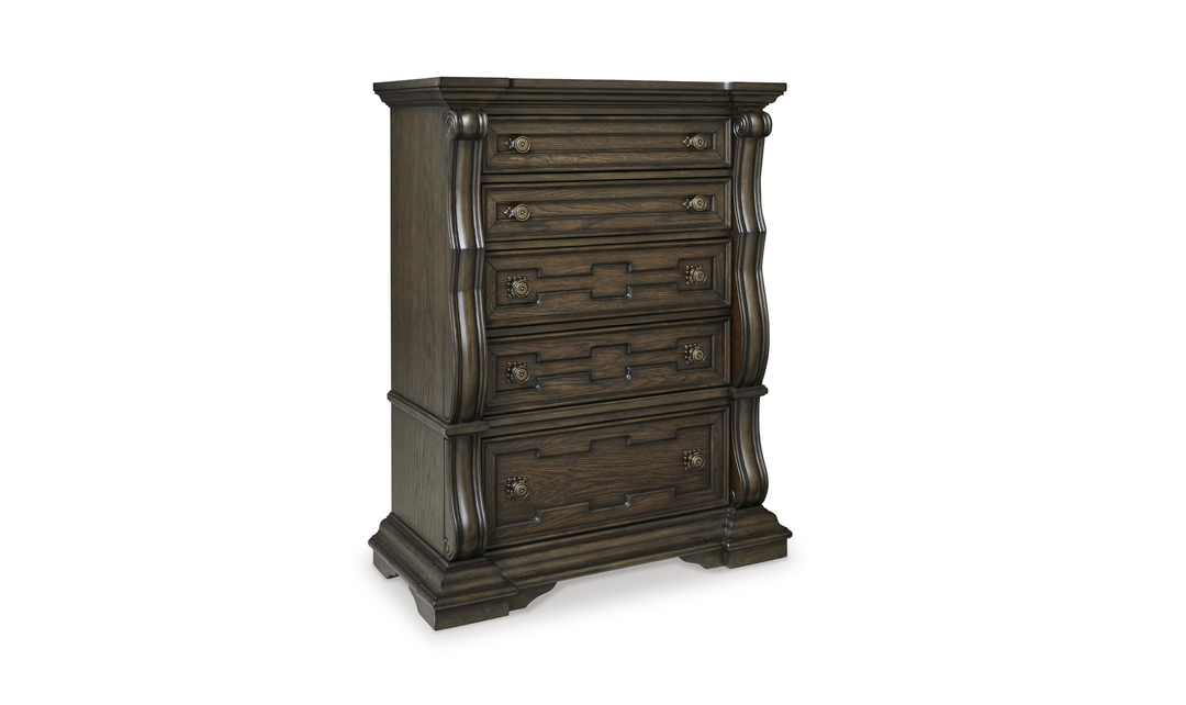 Modern Heritage Maylee Five Drawer Chest-Jennifer Furniture