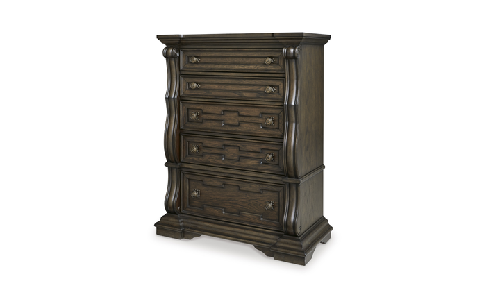 Modern Heritage Maylee Five Drawer Chest-Jennifer Furniture