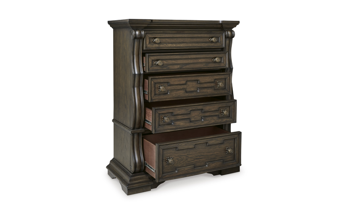 Modern Heritage Maylee Five Drawer Chest-Jennifer Furniture