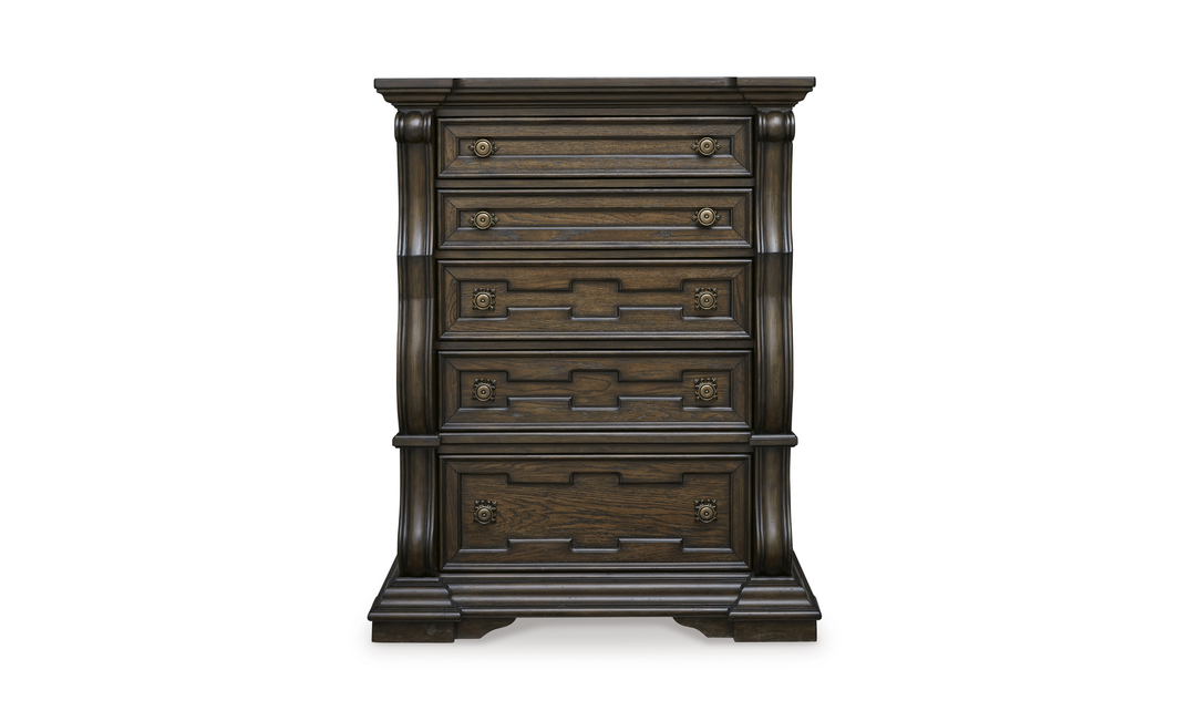 Modern Heritage Maylee Five Drawer Chest-Jennifer Furniture