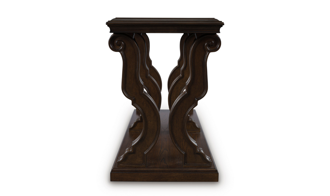 Modern Heritage Maylee Traditional Table Set With Swirl Veneers