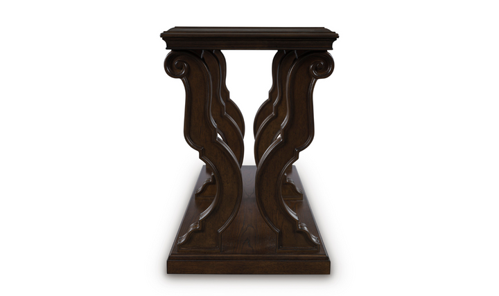 Modern Heritage Maylee Traditional Table Set With Swirl Veneers