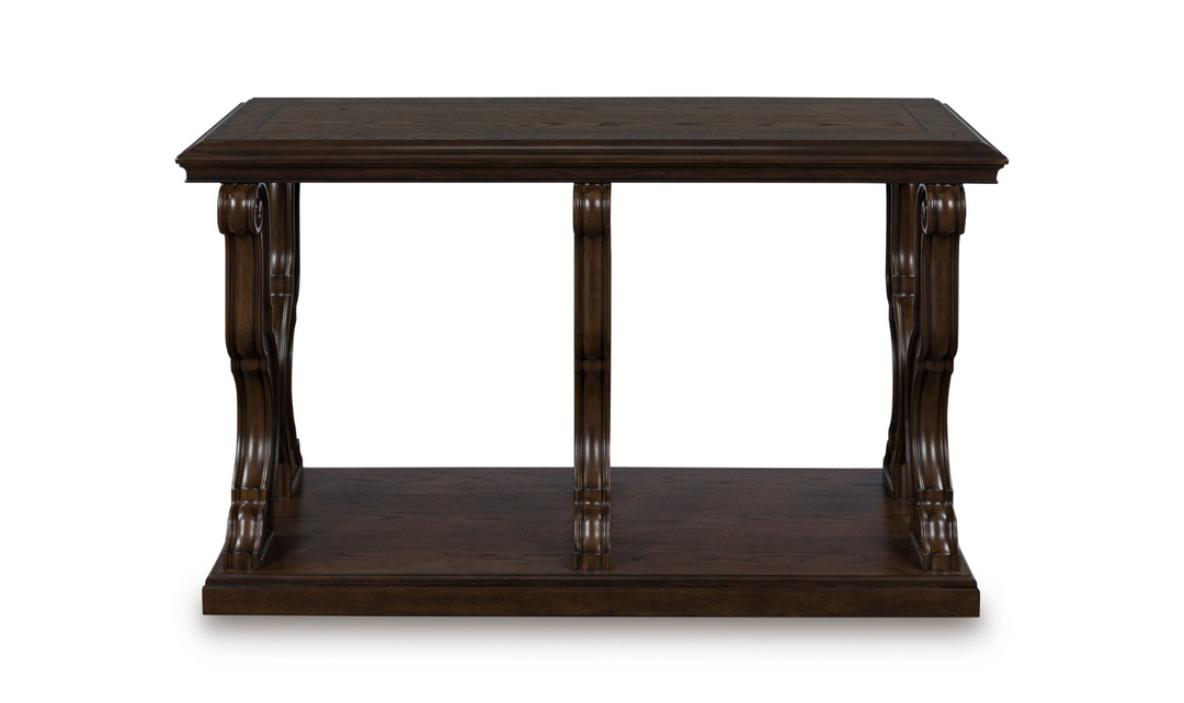 Modern Heritage Maylee Traditional Table Set With Swirl Veneers