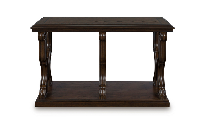 Modern Heritage Maylee Traditional Table Set With Swirl Veneers