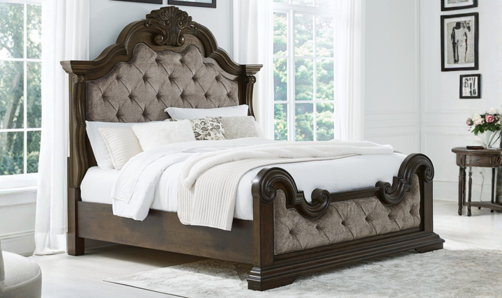 Modern Heritage Maylee 5-Piece Dark Brown Wooden Bedroom Set