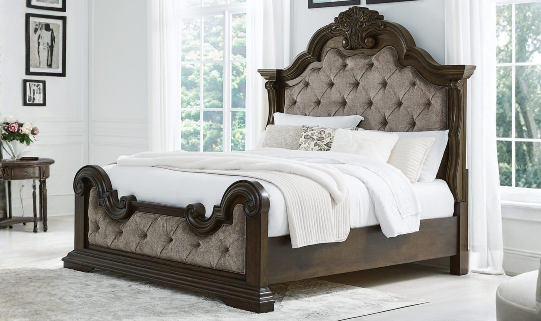 Modern Heritage Maylee Dark Brown Bed Room Set-Jennifer Furniture