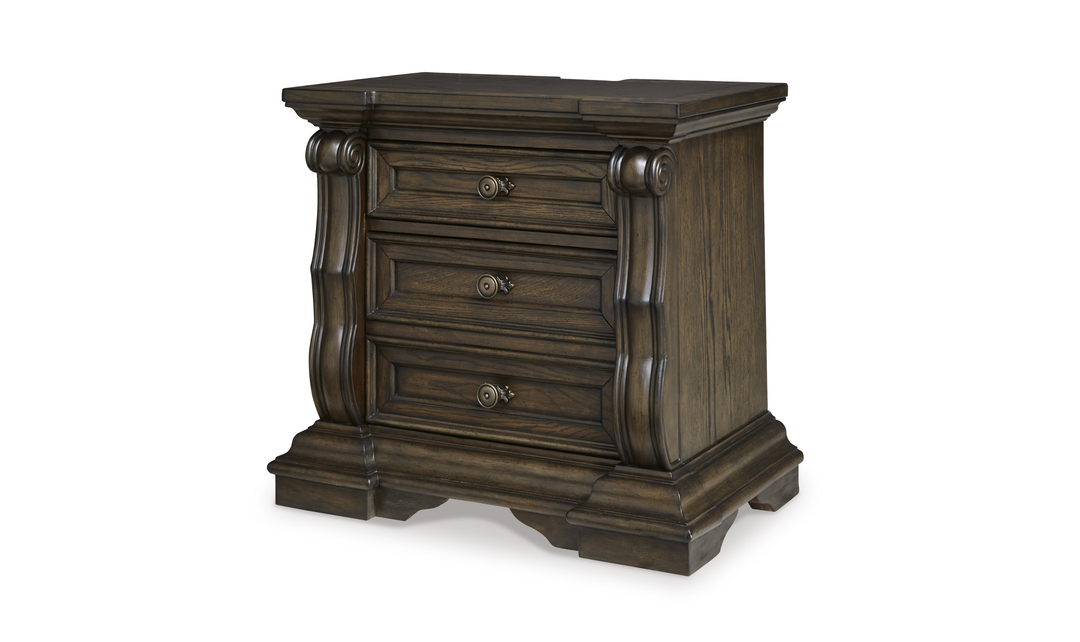 Modern Heritage Maylee Three Drawer Nightstand-Jennifer Furniture