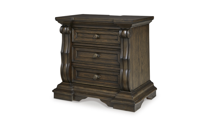Modern Heritage Maylee Three Drawer Nightstand-Jennifer Furniture