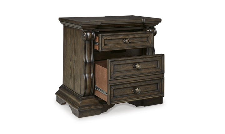 Modern Heritage Maylee Three Drawer Nightstand-Jennifer Furniture