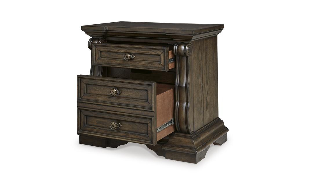 Modern Heritage Maylee Three Drawer Nightstand-Jennifer Furniture
