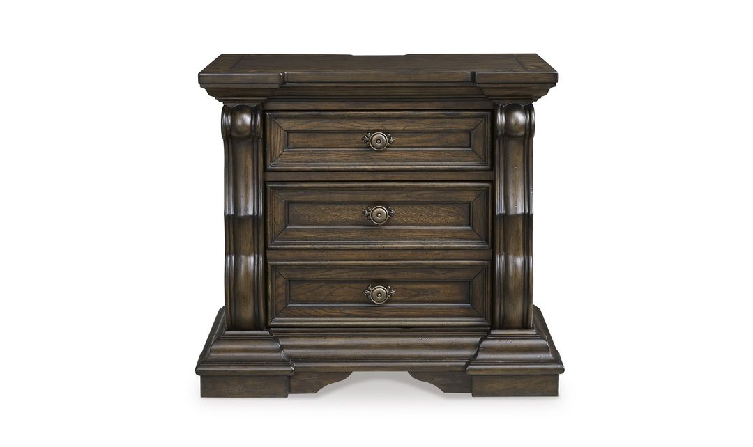 Modern Heritage Maylee Three Drawer Nightstand-Jennifer Furniture
