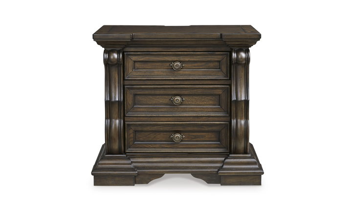 Modern Heritage Maylee Three Drawer Nightstand-Jennifer Furniture